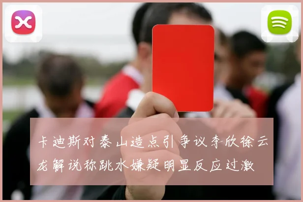 卡迪斯对泰山造点引争议李欣徐云龙解说称跳水嫌疑明显反应过激